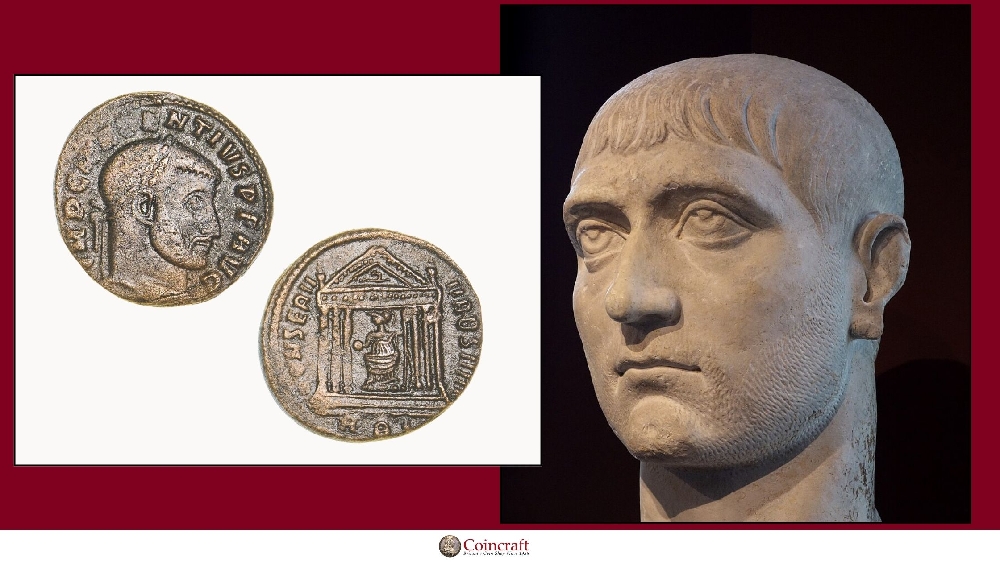 Roman Coin featuring Maxentius - Coincraft